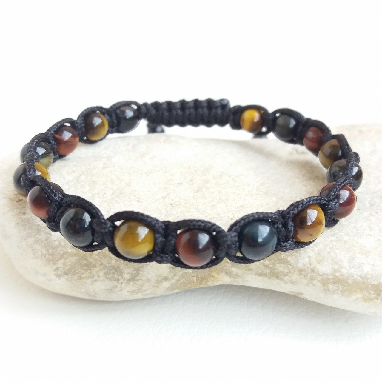 Браслет шамбала Тигрове око Соколине око Бичаче око d 6мм