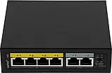 POE Watchdog комутатор Netis P106C [POE FE: 4, GE UL: 2 x RJ-45], фото 2