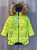 Куртка зимова на дівчинку підлітковий SPEED.A з трьома ґудзиками середня