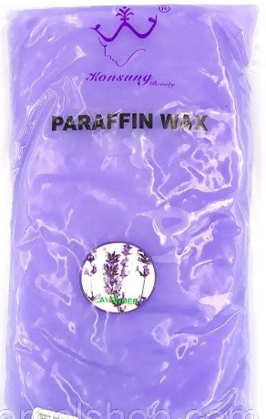 Парафін косметичний для парафінотерапії рук і ніг у брикеті натуральний 450 г лаванда, фото 1