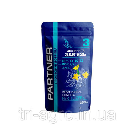 Добриво Partner 3 - Цвітіння та зав'язь 250г, фото 1