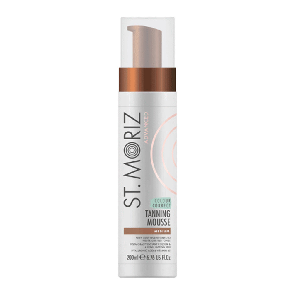 Автобронзат-мус для середноьї шкіри St Moriz Advanced Colour Correcting Mousse Medium, 200 мл