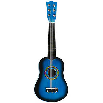 Дитяча іграшкова 6 струнна гітара з дерева з медіатором висотою 52 см M 1370 Гітара для дітей