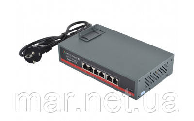 POE CCTV комутатор FoxGate S5804P-E2