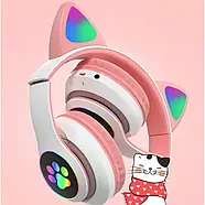 Бездротові накладні Bluetooth навушники Cat Ear STN-28 Навушники з вушками та підсвічуванням Велика упаковка, фото 8