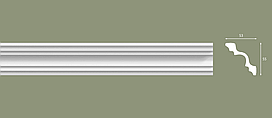 Плінтус стельовий екструдований BG70/1 50х50х2000мм.