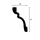 Плінтус стельовий екструдований BG105/9 65х85х2000мм., фото 5