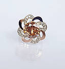 Срібна каблучка з золотими накладками, фото 6