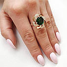 Срібна каблучка з золотими накладками, фото 8