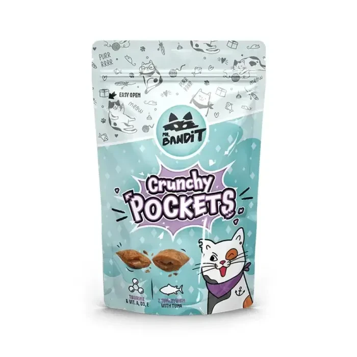 Ласощі для кішок Хрусткі подушечки Mr. Bandit із тунцем 40 г