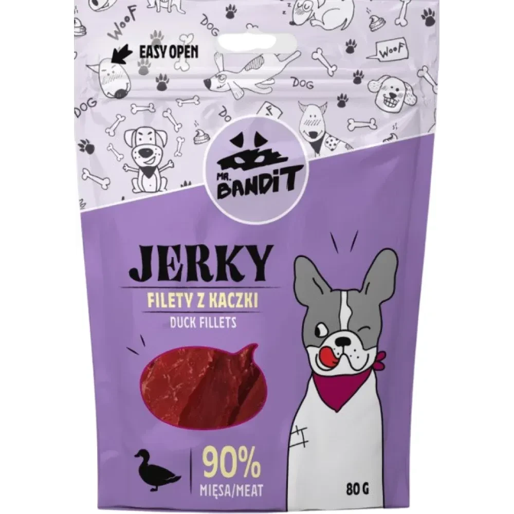 Ласощі для собак Mr. Bandit джерки з качки 80 г
