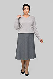 Спідниця Ольга сірий 50 (102252)