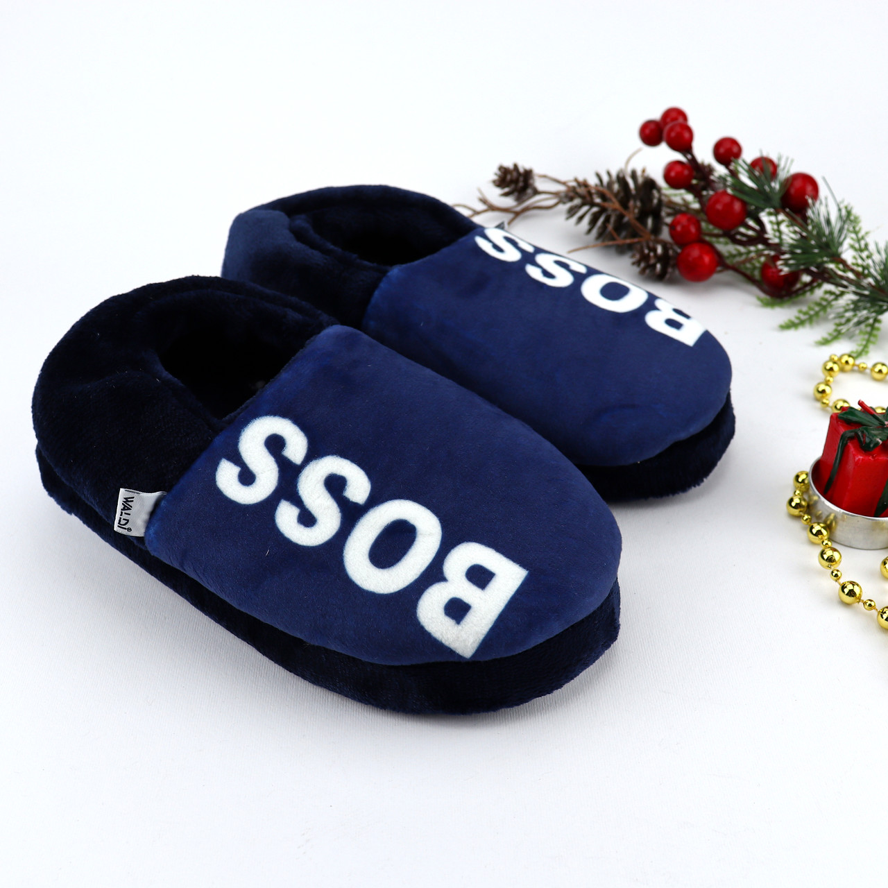 Хатні теплі капці Boss Memory Waldi Home сині для хлопчика