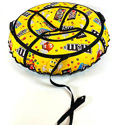 Санки надувні -тюбінг 120 см ''Ммдемс'' (Оксфорд, ПВХ) пончик для снігу надувна ватрушка для снігу таблетка