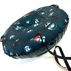 Санки Надувні - Тюбінг 120 см ''BMW'' (Оксфорд, ПВХ) пончик для снігу, надувна ватрушка для снігу, Таблетка, льодянка