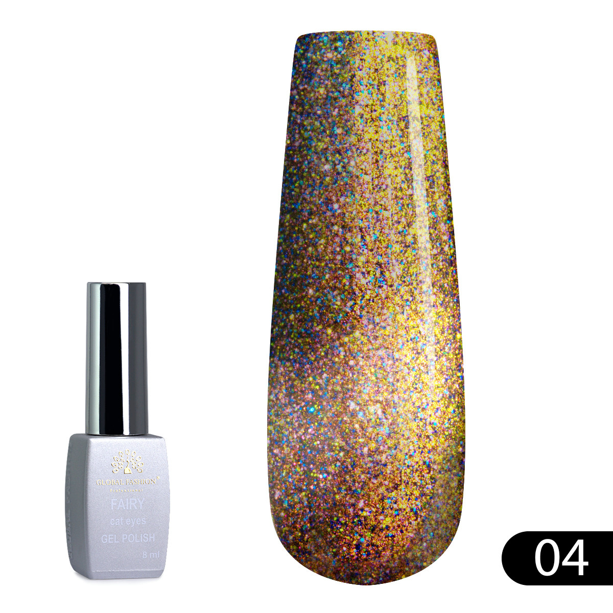Гель-лак Global Fashion Fairy Cat Eyes #4, 8 мл
