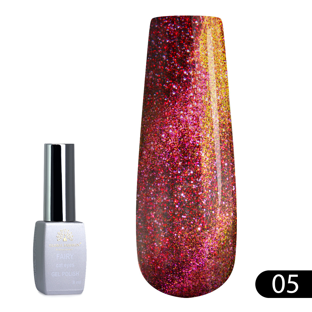Гель-лак Global Fashion Fairy Cat Eyes #5, 8 мл