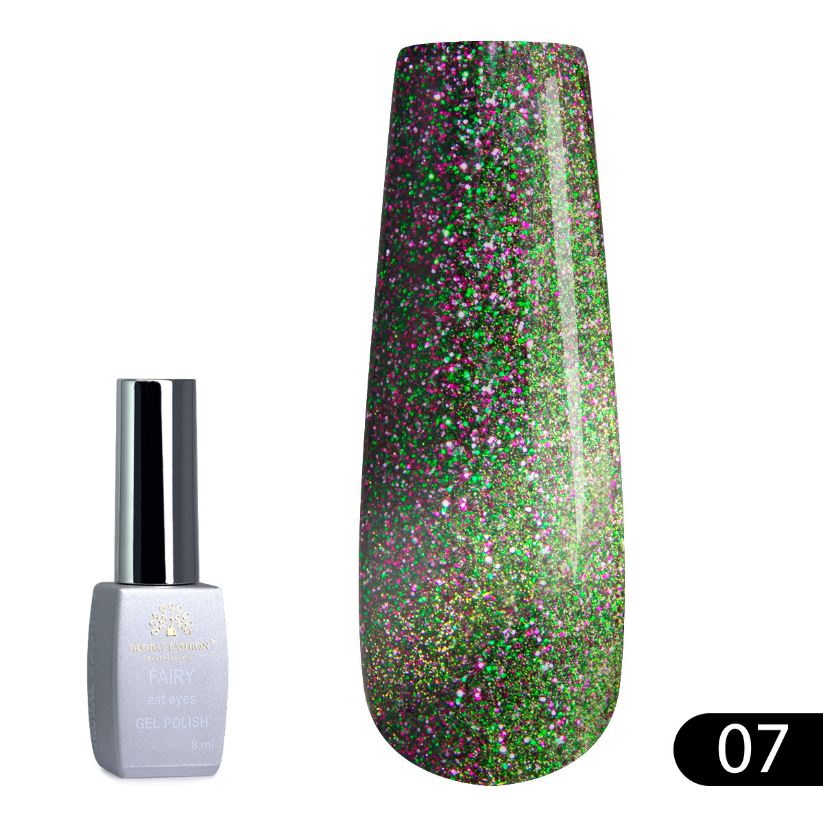 Гель-лак Global Fashion Fairy Cat Eyes #7, 8 мл
