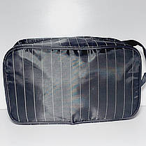 Косметичка чоловіча чорна в смужку, фото 2