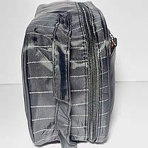 Косметичка чоловіча чорна в смужку, фото 4