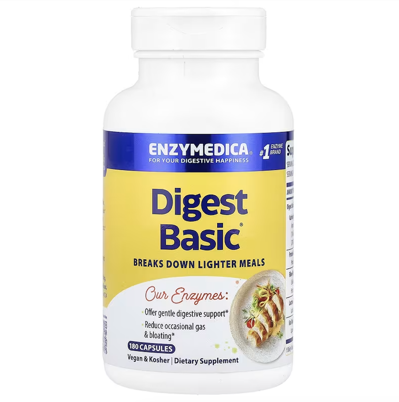 Enzymedica, Digest Basic, підтримка травлення, 180 капсул, фото 1