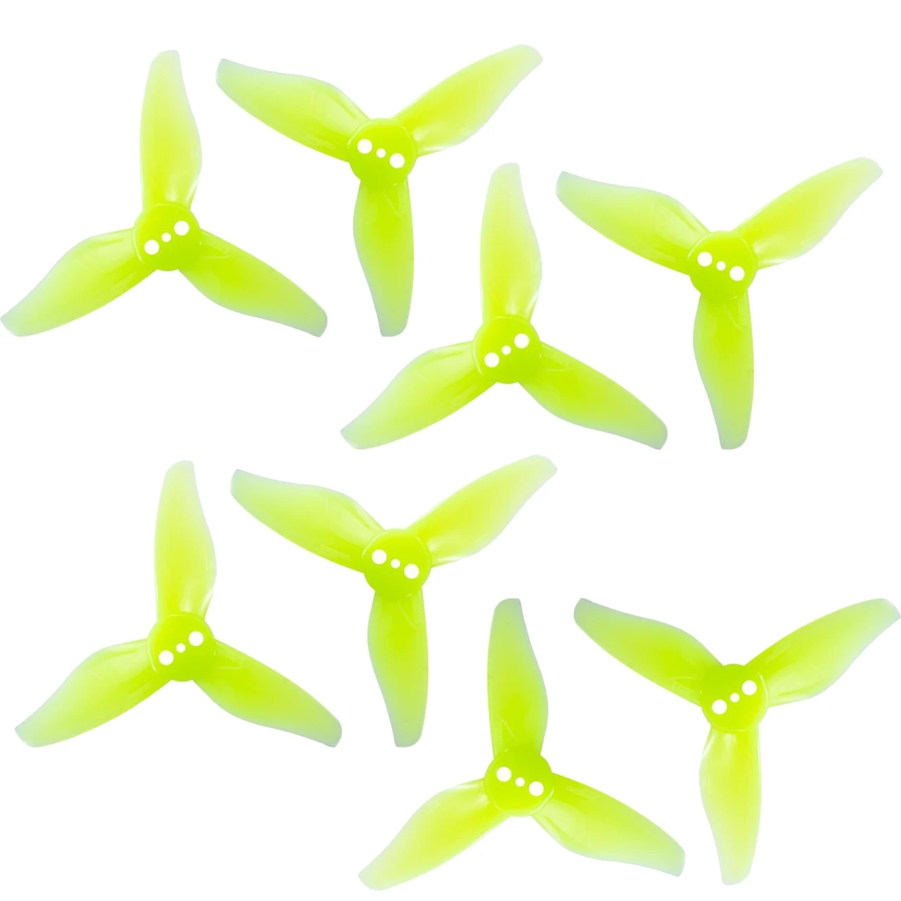 Gemfan Hurricane 2023 52 мм 3 лопаті (1,5 мм вал) для дронів 2S FPV |Сetus X, Meteor85, Mobula8|(8 шт, Yellow)