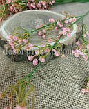 Гілочка гіпсофіла 60см, рожева, фото 3