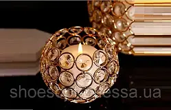 Свічник із кристалами, підставка для косметики