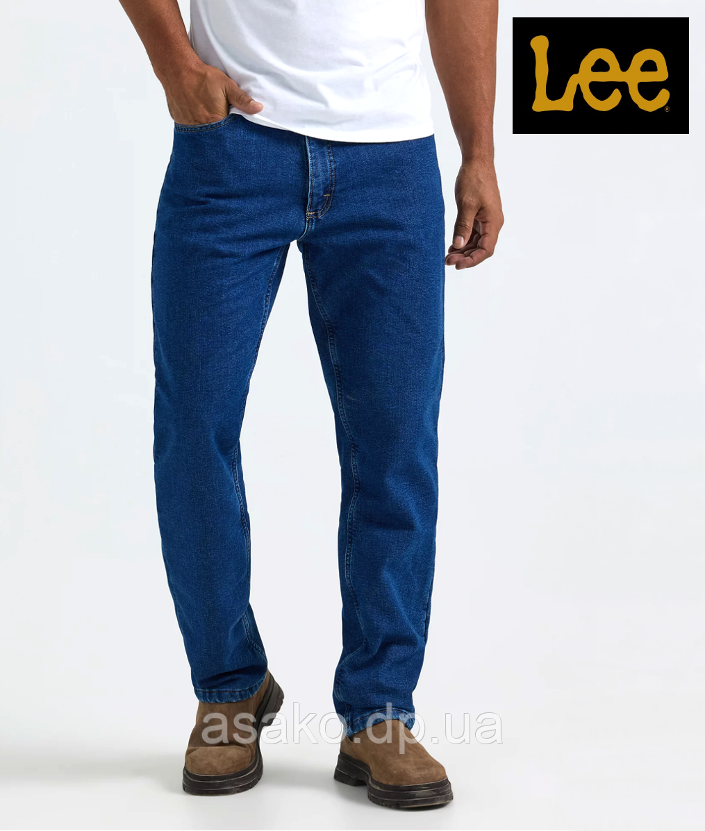 Джинси чоловічі теплі Lee® 2357648 (Blue Matter)/ на флісовій підкладці / Доставлено з США