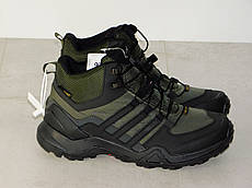 Чоловічі термо кросівки чорні з зеленим 41р