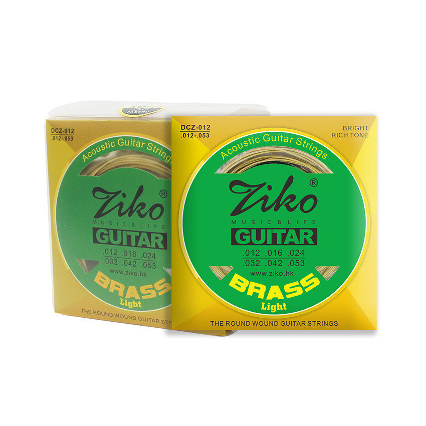 Струни Ziko Light DCZ-012 (.012/.053) Brass (латунь)