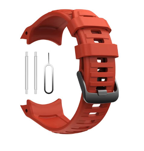 Ремінець для Garmin Instinct 2X Solar Гармин Инстинкт 2X Солар (темно-червоний), фото 1