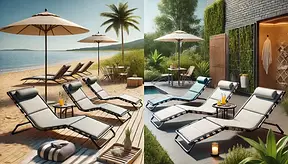 Садові і пляжні шезлонги