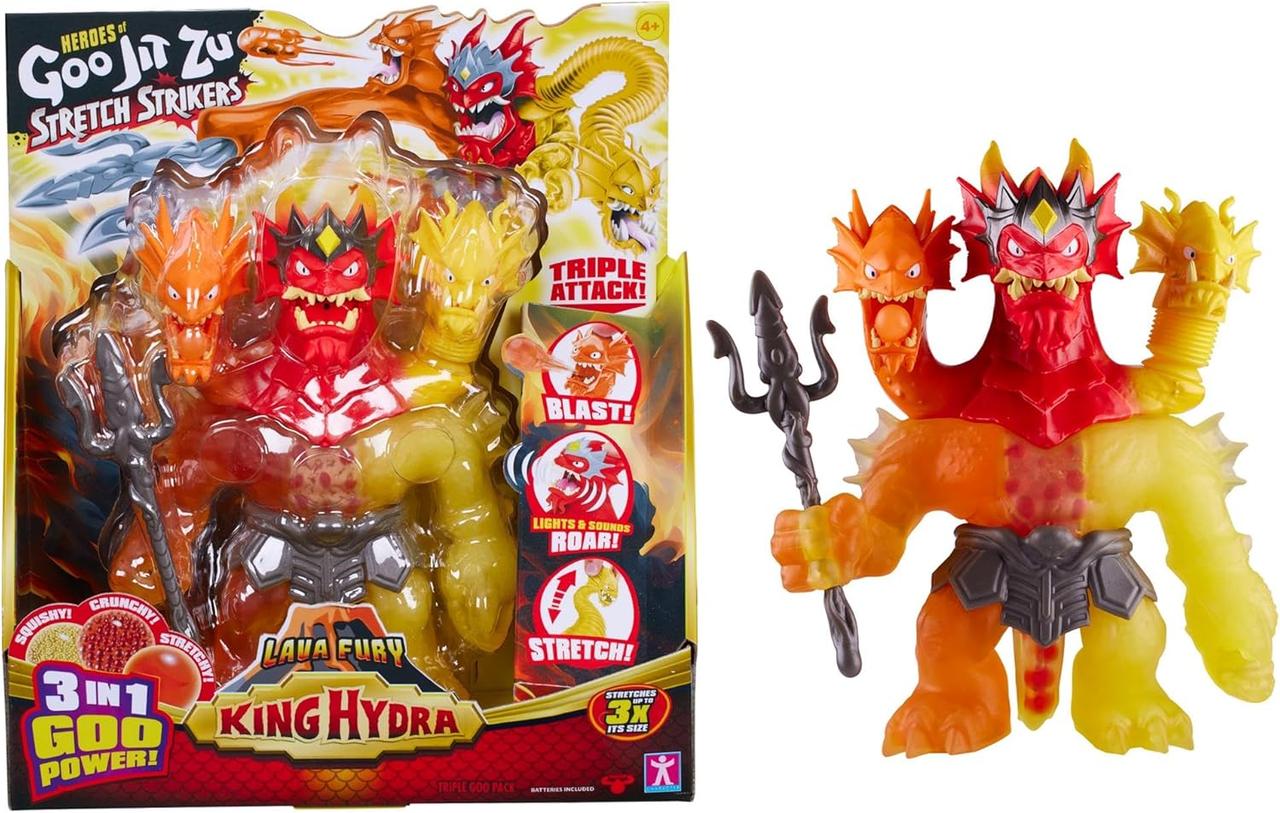 Іграшка-тягучка Гуджитсу Король Гідра Лавова лють Heroes of Goo Jit Zu Stretch Lava Fury King Hydra