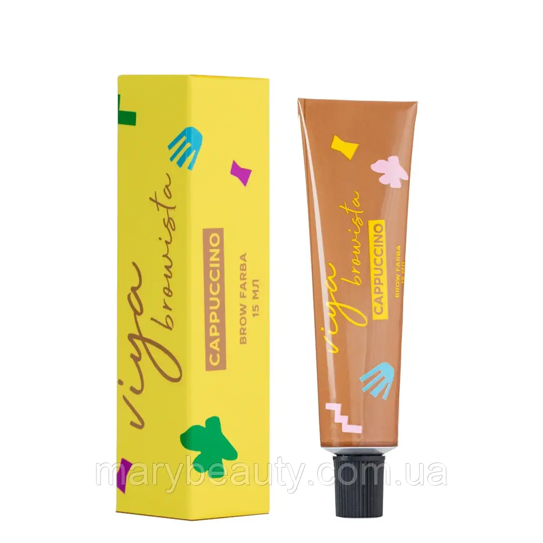 Фарба для брів BROWISTA CAPPUCCINO Light Brown 15мл, VIYA, фото 1