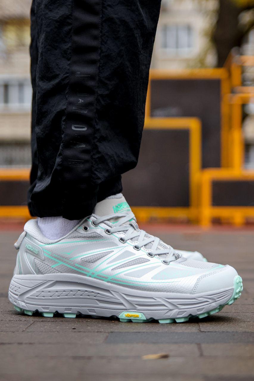 Зимові Чоловічі Кросівки Hoka Mafate Speed 2 Gore-Tex Silver / Хока Мафате Спід 2 Гор Текс Сріблясті