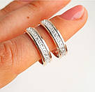 Срібна каблучка з золотими накладками, фото 2