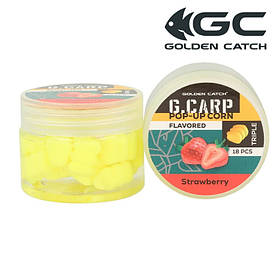 Кукурудза в дипі GC G.Carp Pop-Up Triple Flavored (18шт) Strawberry (полуниця)