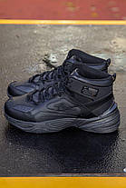 Зимові Чоловічі Кросівки Nike M2K Tekno Winter High Black / Найк М2К Текно Високі Чорні (Хутро), фото 4