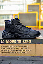 Зимові Чоловічі Кросівки Nike M2K Tekno Winter High Black / Найк М2К Текно Високі Чорні (Хутро), фото 6