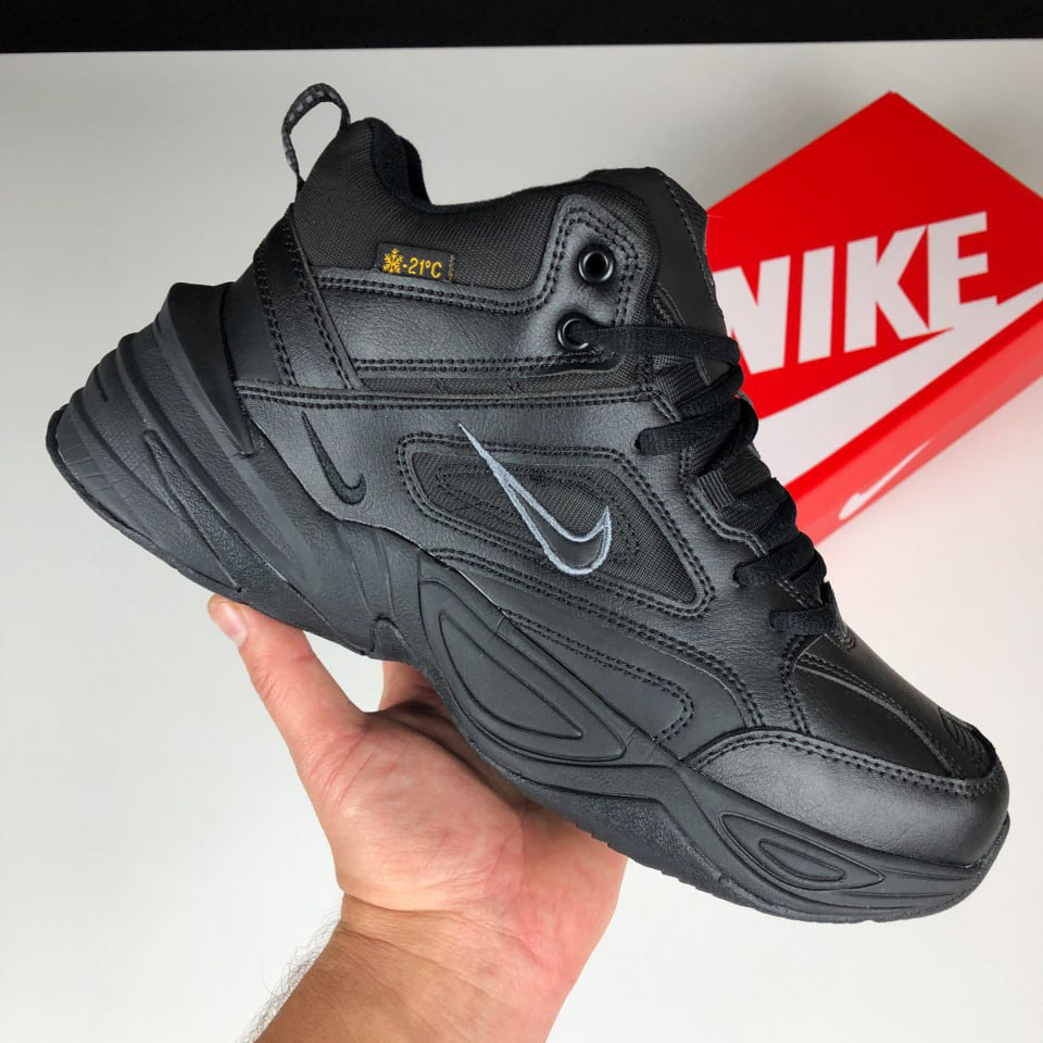 Чоловічі зимові кросівки Nike M2K Tekno шкіряні повсякденні на хутрі