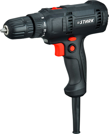 Потужний шуруповерт мережевий Stark EDC-50 PROFI (120050000) : 500 Вт, об.х.х 0-1800, 25Hm, фото 1
