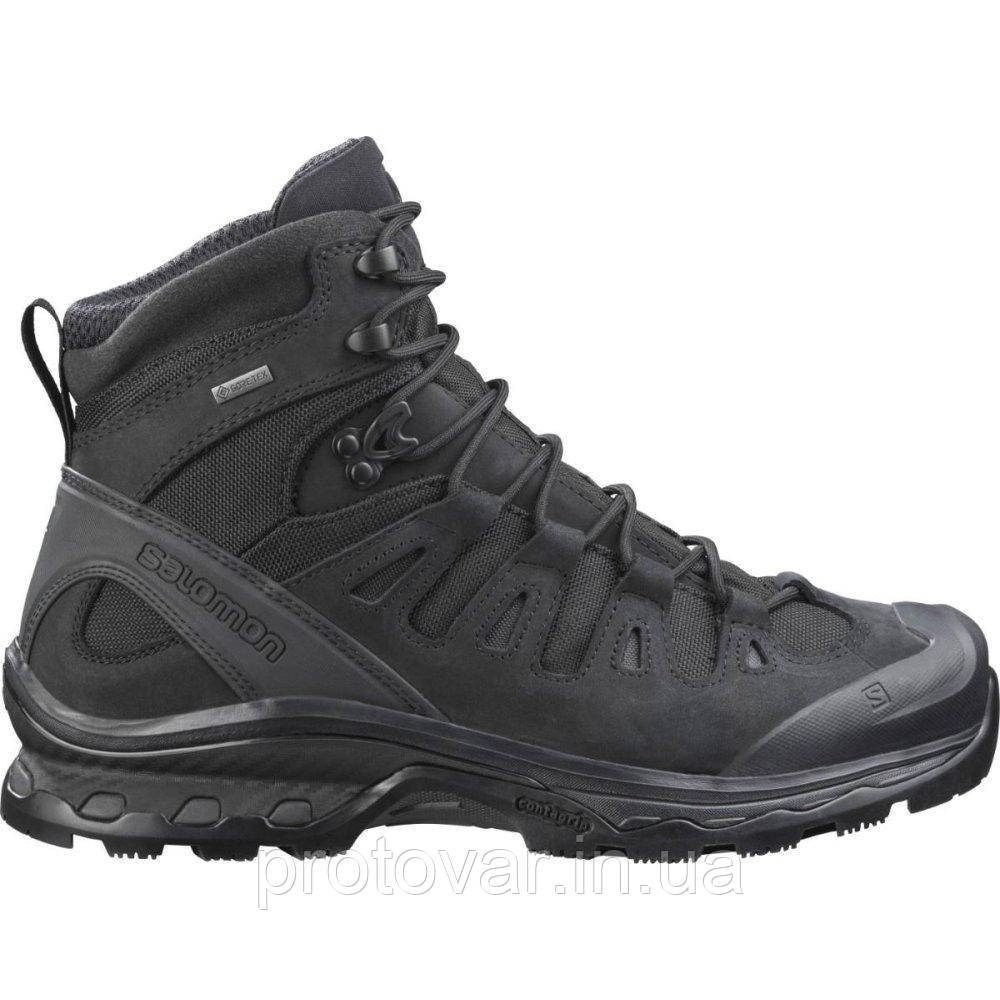 Черевики Salomon Quest 4D MID Forces 2 EN — Black, чорні тактичні берці соломон квест 4д саломон
