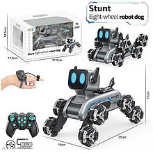 Робот на радіокеруванні 2950-1 акум. 3,7 V, пульт+браслет 2,4 Ghz, музика, підсвічування, звуки, трансформація коліс, роликові