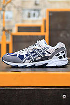 Зимові Чоловічі Кросівки Asics Gel-Sonoma 15-50 Gore-Tex / Асікс Гел-Сонома 15-50 Гор Текс Сині з Бежевим, фото 3