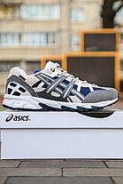 Зимові Чоловічі Кросівки Asics Gel-Sonoma 15-50 Gore-Tex / Асікс Гел-Сонома 15-50 Гор Текс Сині з Бежевим, фото 6