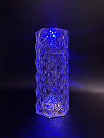 Настільна лампа із вставками із кристалів, Нічні світильники (16 RGB режимів), Настільна лампа rose, DVS