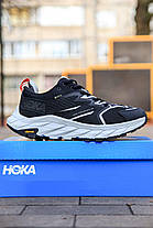 Зимові Чоловічі Кросівки Hoka x WTAPS Anacapa Low Gore-Tex / Хока ВТАПС Анакапа Гор Текс Низькі Чорні, фото 6