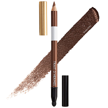 Коричневий сяючий олівець для очей Hermes Trait D'Hermès Eye Pencil 73 Marron Glace без коробки 1.2 г