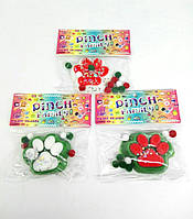 Іграшка-антистрес Таба Лапка новорічна, сквіш лапа котика